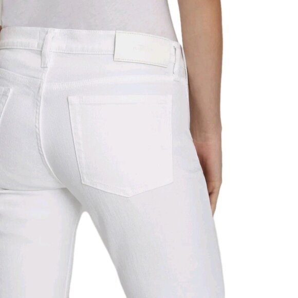 7 For All Mankind White Low Rise Flare Denim Womens Size 29 Jeans - Picture 3 of 9